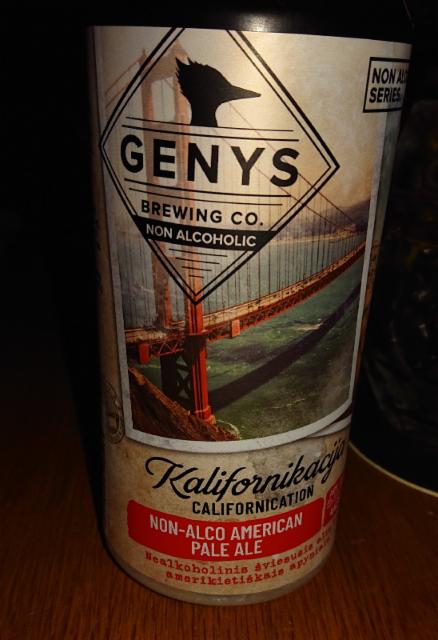 Kalifornikacija / Californication 0,0 0.0%, Genys Brewing Co., Lithuania
