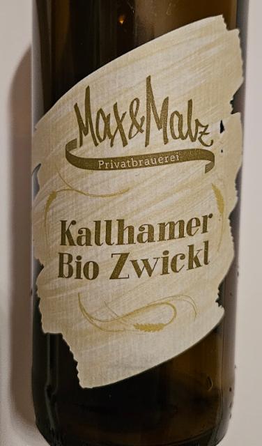Kallhamer Bio Zwickl, Max & Malz Privatbraurei