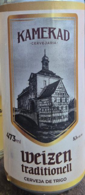 Kamerad Weizem Traditionell 5.1%, Cervejaria Kamerad, Brazil