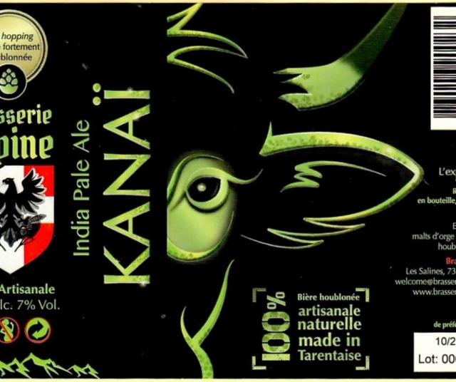 Kanaï 7.0%, Brasserie Alpine, France