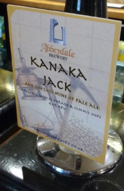 Kanaka Jack...And The Lost Mine Of Pale Ale 4.2%, Abbeydale Brewery, England