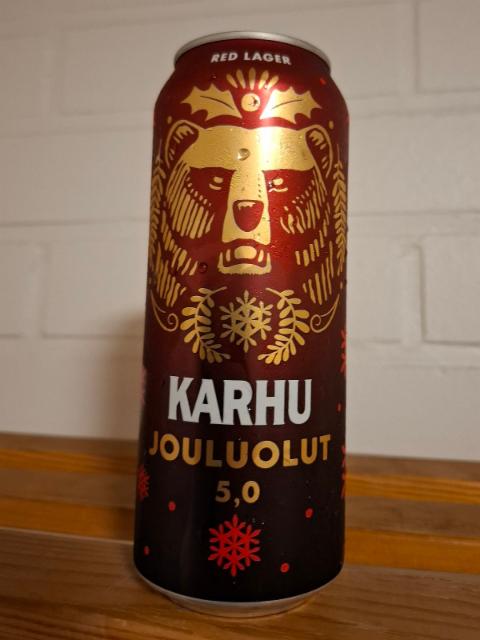 karhu jouluolut red lager, Sinebrychoff (Carlsberg Group)