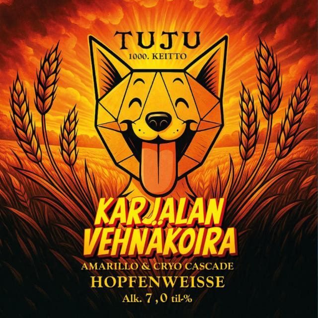 Karjalan Vehnäkoira 7.0%, Panimoyhtiö Tuju, Finland
