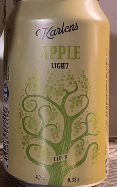 Karlens Apple Light 4.7%, Laitilan Wirvoitusjuomatehdas, Finland