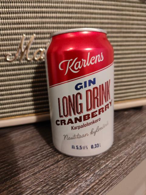 Karlens Gin Long Drink Cranberry 5.5%, Lidl Suomi, Finland
