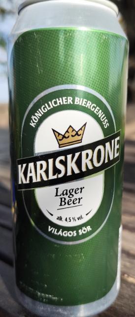 Karlskrone lager beer 4.5%, Van Pur S.A, Poland