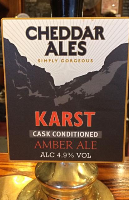 Karst 4.9%, Cheddar Ales, England