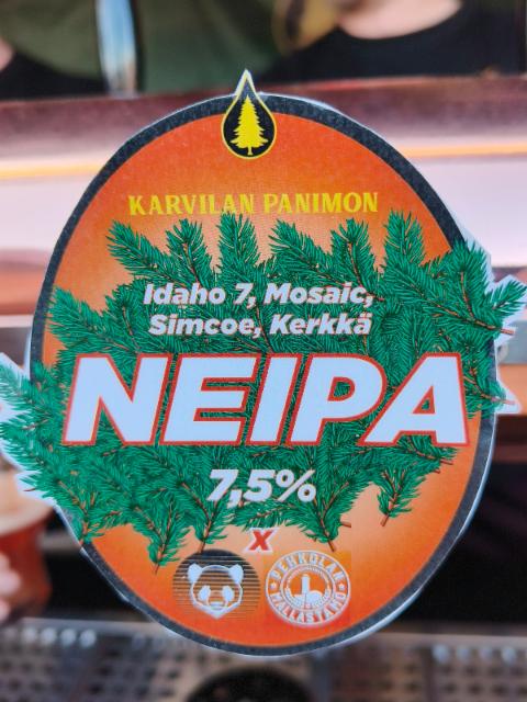 Karvilan Panimo x PANUMO x Pehkolan Mallastamo NEIPA 7.5%, Karvilan Panimo, Finland