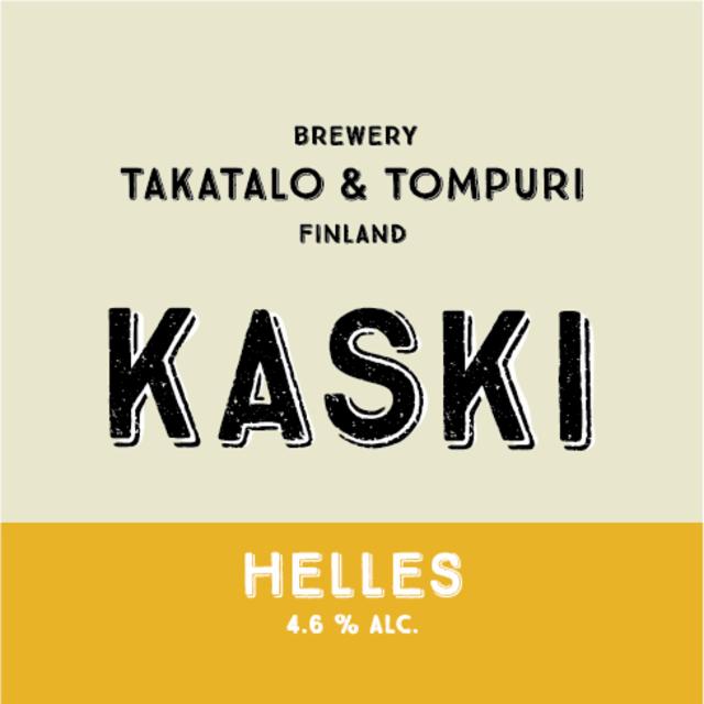 Kaski Helles 4.6%, Takatalo & Tompuri Brewery, Finland