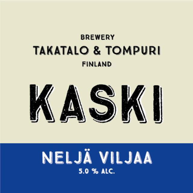 Kaski Neljä Viljaa 5.0%, Takatalo & Tompuri Brewery, Finland