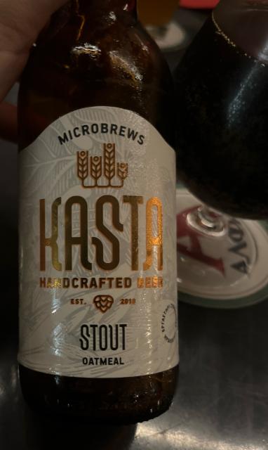 Kasta Oatmeal Stout, KASTA Microbrews