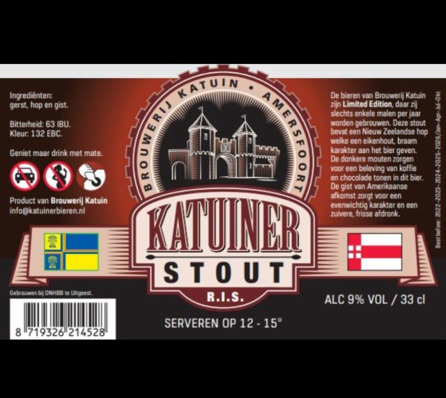 Katuiner Stout 9.0%, Brouwerij Katuin, Netherlands