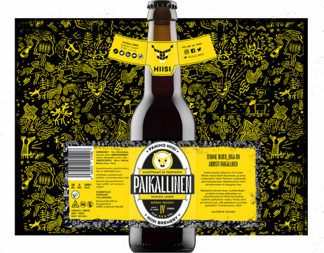 PAIKALLINEN Vaalea Lager 5.5%, Panimo Hiisi, Finland