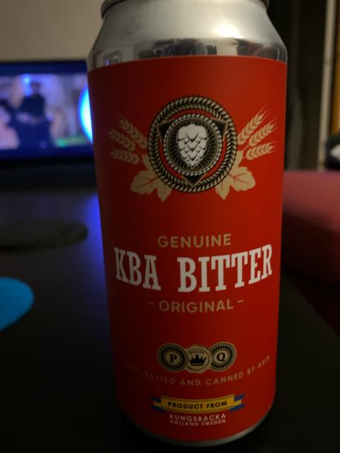 KBA Bitter 5.0%, AKiA Brygghus, Sweden