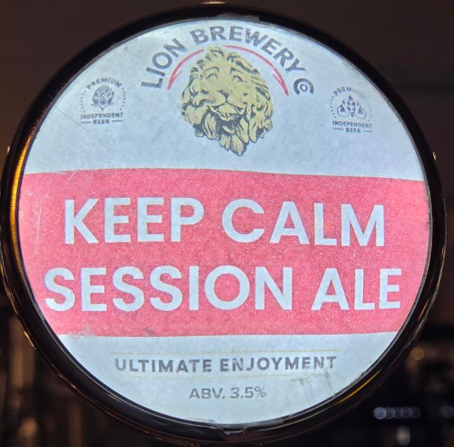 Keep Calm Session Ale 3.5%, Lion Brewery, Singapore