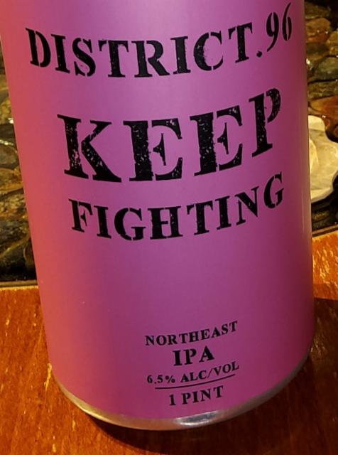 keep fighting 6.4%, District 96 Beer Factory, United States