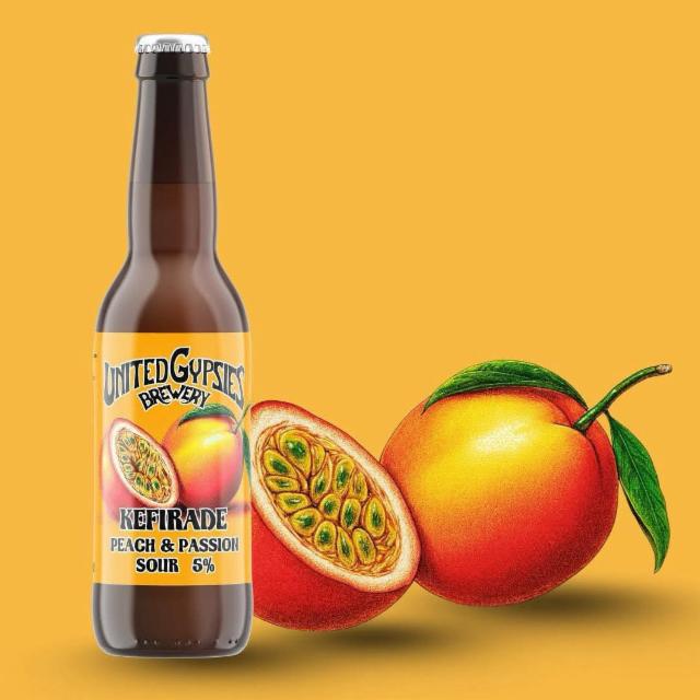 Kefirade: Peach & Passion 5.0%, United Gypsies (UG) Brewery, Finland