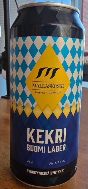 Kekri Suomi Lager 5.7%, Mallaskosken Panimo, Finland