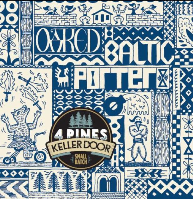 Keller Door Small Batch: Oaked Baltic Porter (2015) 7.5%, 4 Pines Brewing Company (AB InBev), Australia