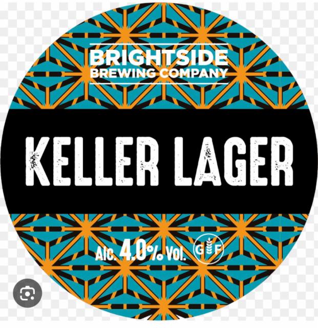 Keller Lager 4.0%, Brightside Brewing, England
