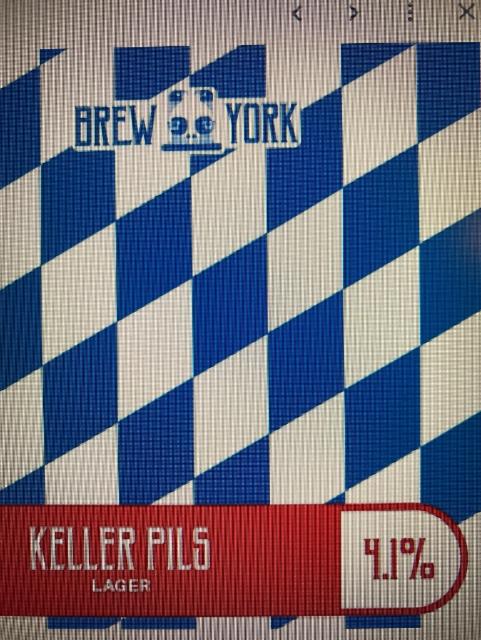 Keller Pils 4.1%, Brew York, England