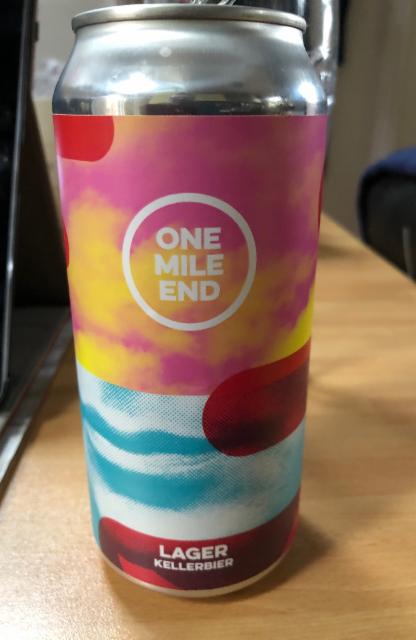 Kellerbier 4.5%, One Mile End, England
