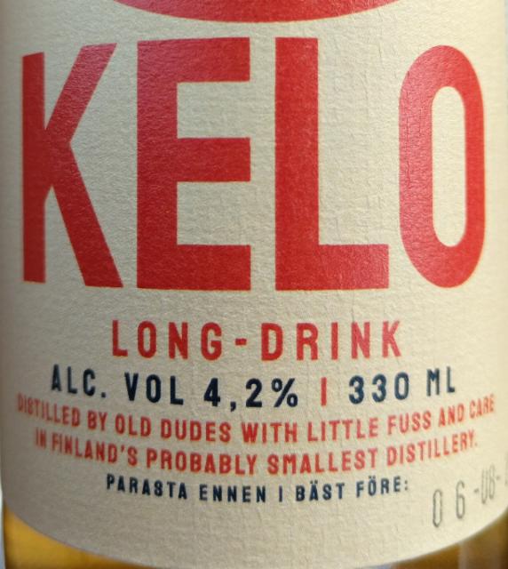 Kelo 4.2%, Tuori Distilling Company Oy, Finland