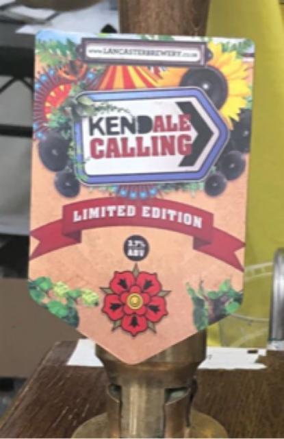 Kendale Calling 3.7%, Lancaster Brewery Ltd, England