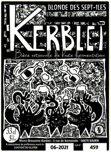 Kerblei Blonde Des 7 Îles 5.0%, Brasserie Kerblei, France