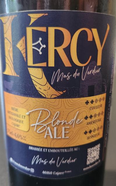 kercy blonde ale, KOS - Mas Du Verdier