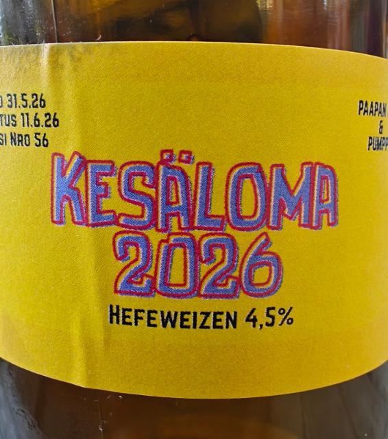 Kesäloma 2026 4.5%, Birchbrook Brewery, Finland