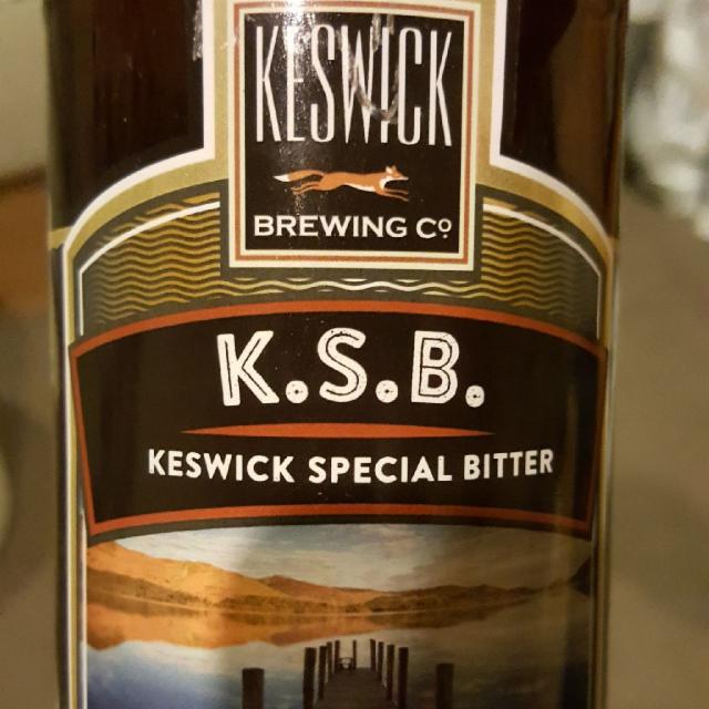 K.S.B. 4.8%, Keswick Brewing, England