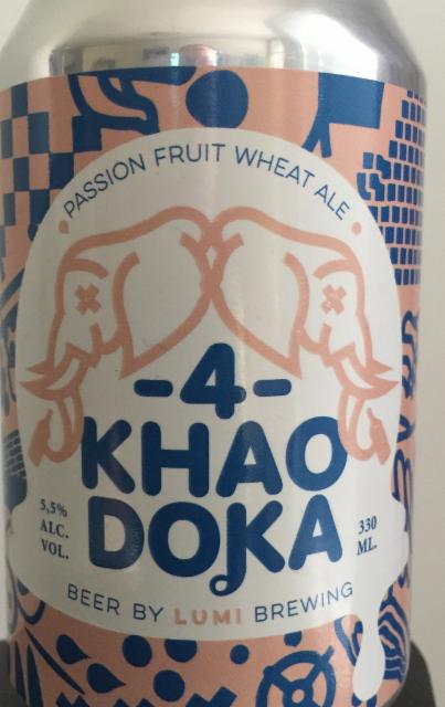 Khao Doka 4: Passion Fruit Wheat Ale 5.5%, Lumi Brewing, Finland
