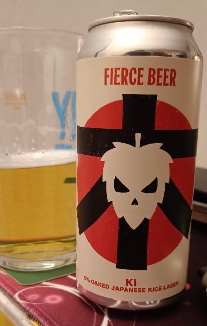 ki oaked japanese rice lager 5.0%, Fierce Beer Ltd, Scotland
