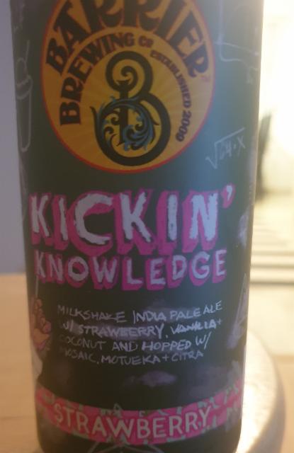 Kickin' Knowledge: Strawberry 7.0%, Barrier Brewing Company, United States