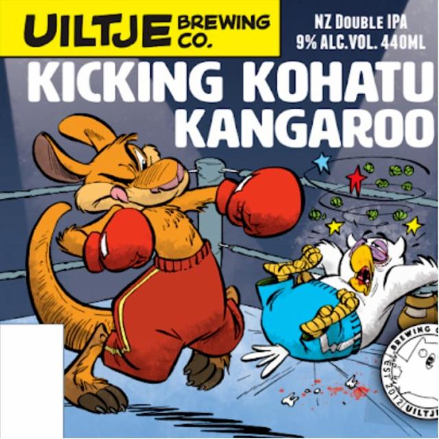 Kicking Kohatu Kangaroo 9.0%, Uiltje Brewing Co, Netherlands