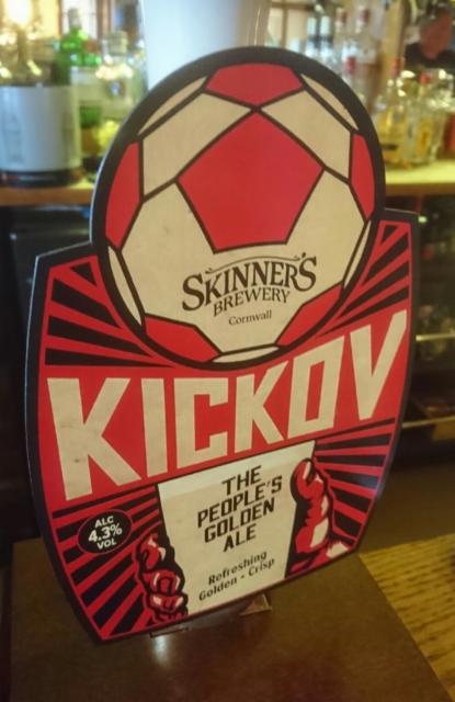 Kickov 4.3%, Skinner's Brewery, England