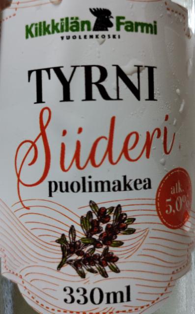 Kilkkilän Farmi tyrni siideri 5.0%, Pihamaa Viinitila & Panimo, Finland