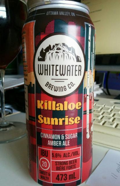 Killaloe Sunrise 5.6%, Whitewater Brewing Co., Canada