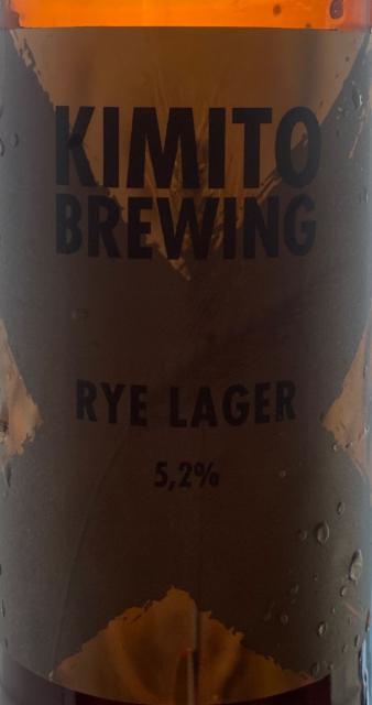 Kimito rye lager 5.2%, Kimito Brewing, Finland
