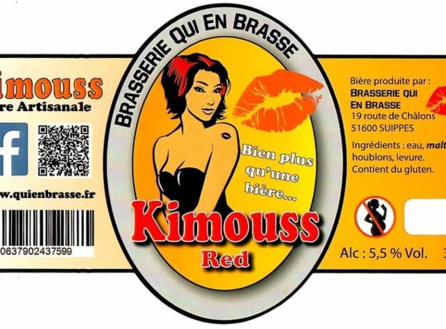 Kimouss Red 5.5%, Brasserie Qui En Brasse (Kimouss), France