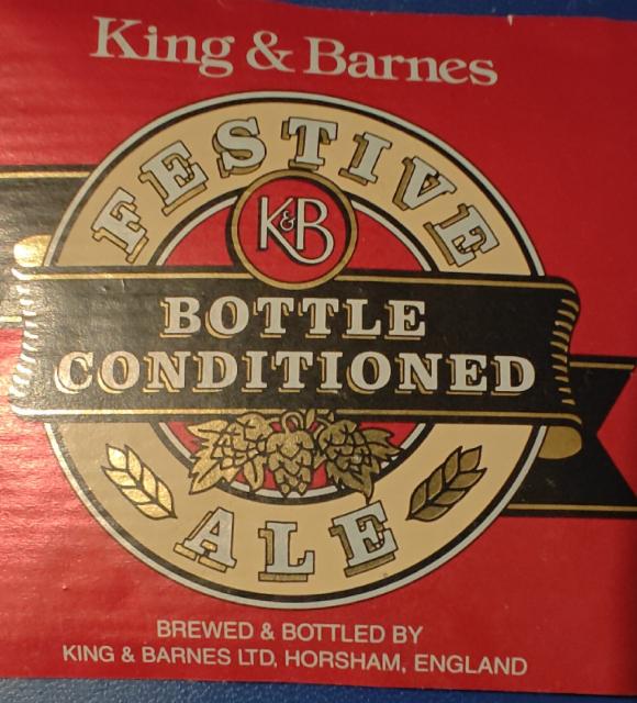 King & Barnes Festive Ale 5.3%, Badger Brewery (Hall & Woodhouse), England