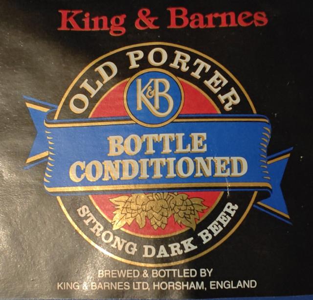King & Barnes Old Porter 5.5%, Badger Brewery (Hall & Woodhouse), England