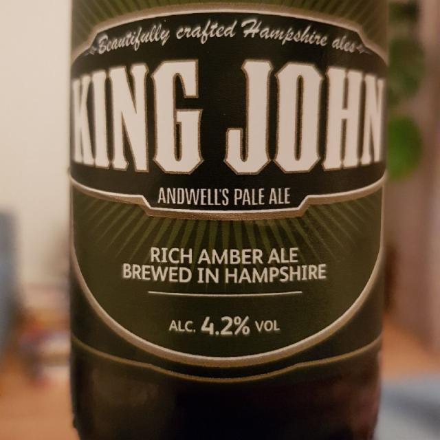 King John 4.2%, Andwell Brewing Company, England