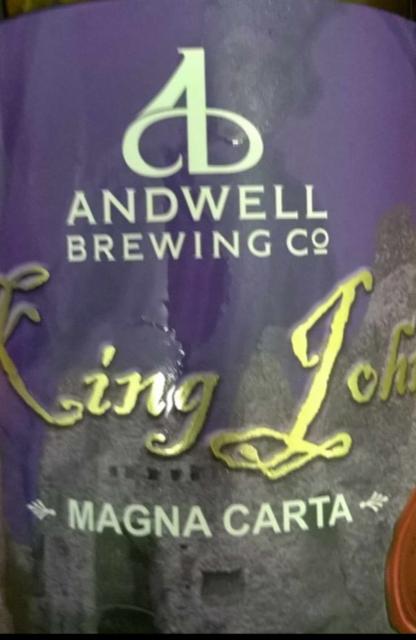 King John Magna Carta 5.2%, Andwell Brewing Company, England