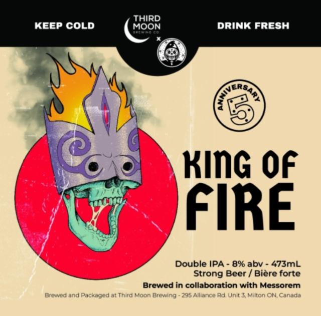 king of fire 8.0%, Third Moon Brewing Company, Canada