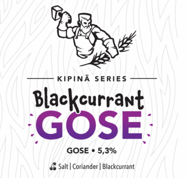 Kipinä Series: Blackcurrant Gose 5.3%, Mallassepät, Finland