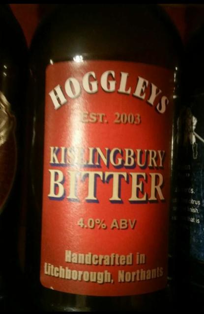 Kislingbury Bitter 4.0%, Hoggleys Brewery, England