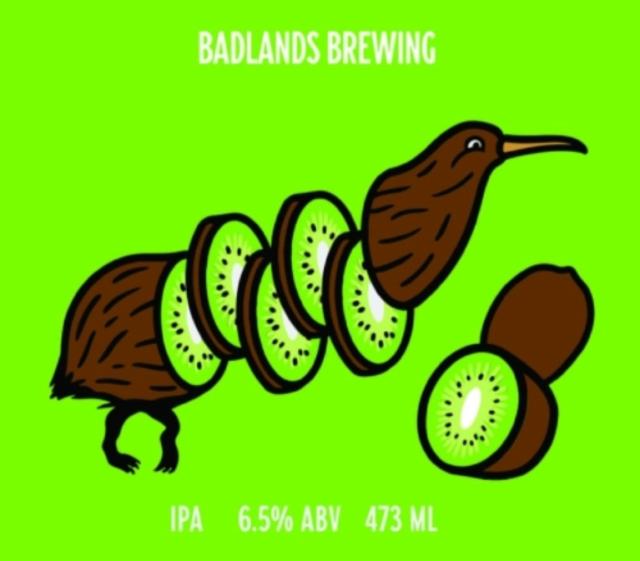 Kiwi 6.5%, Badlands Brewing Company, Canada