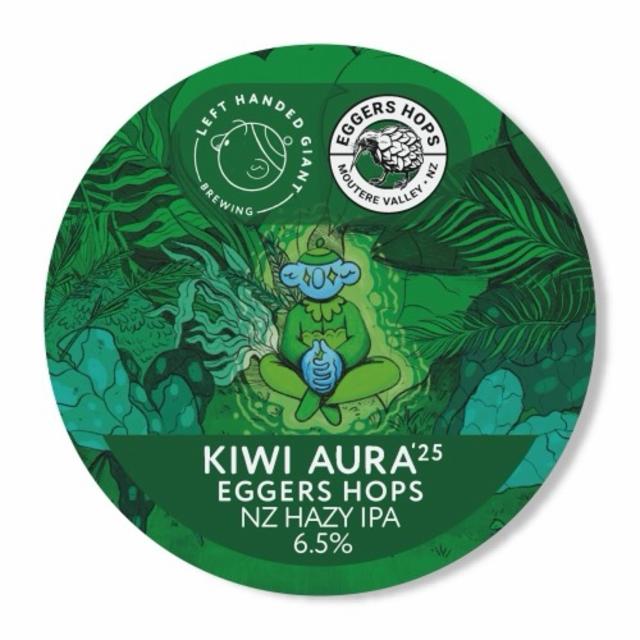 Kiwi Aura '25: Eggers Hops 6.5%, Left Handed Giant Brewing, England